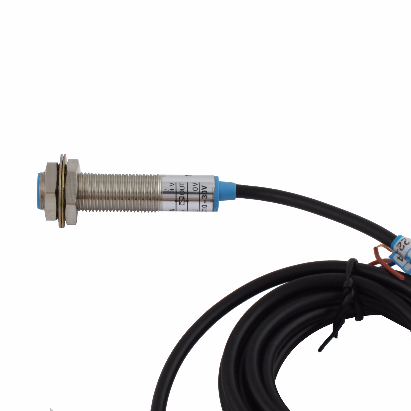 Индуктивный датчик INNOCONT, M12x1, L=61 мм, экранированный, зона срабатывания 2 мм, -25 +60 С, 12…24 VDC, IP65, выход: PNP NO, макс. ток 200 мА, кабель 2 м SL-12P2C