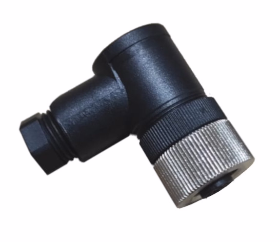 Разъем угловой M12, 4pin, IP67, ввод PG7