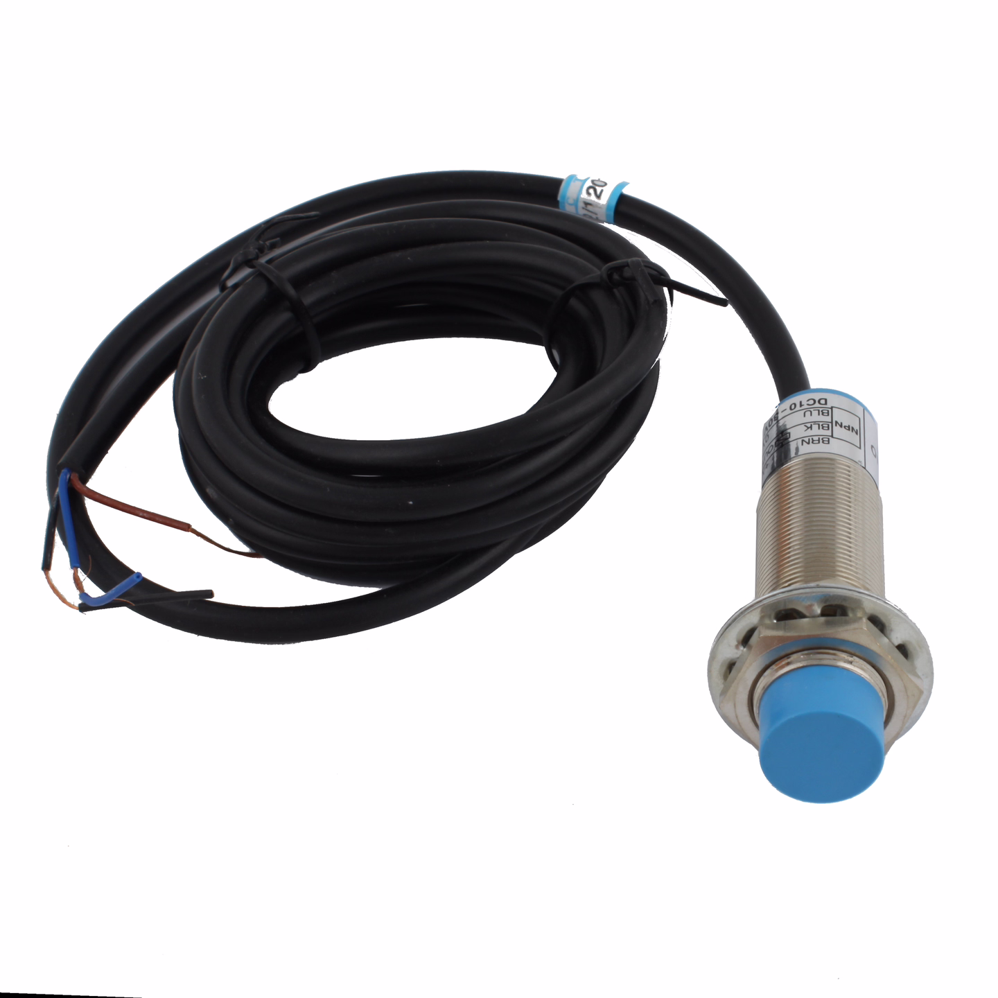 Емкостный датчик INNOCONT, M18x1, L=71 мм, зона срабатывания 10 мм, -25 +60 С, 12…24 VDC, IP65, выход: NPN NO, макс. ток 200 мА, кабель 2 м SC-18N10C