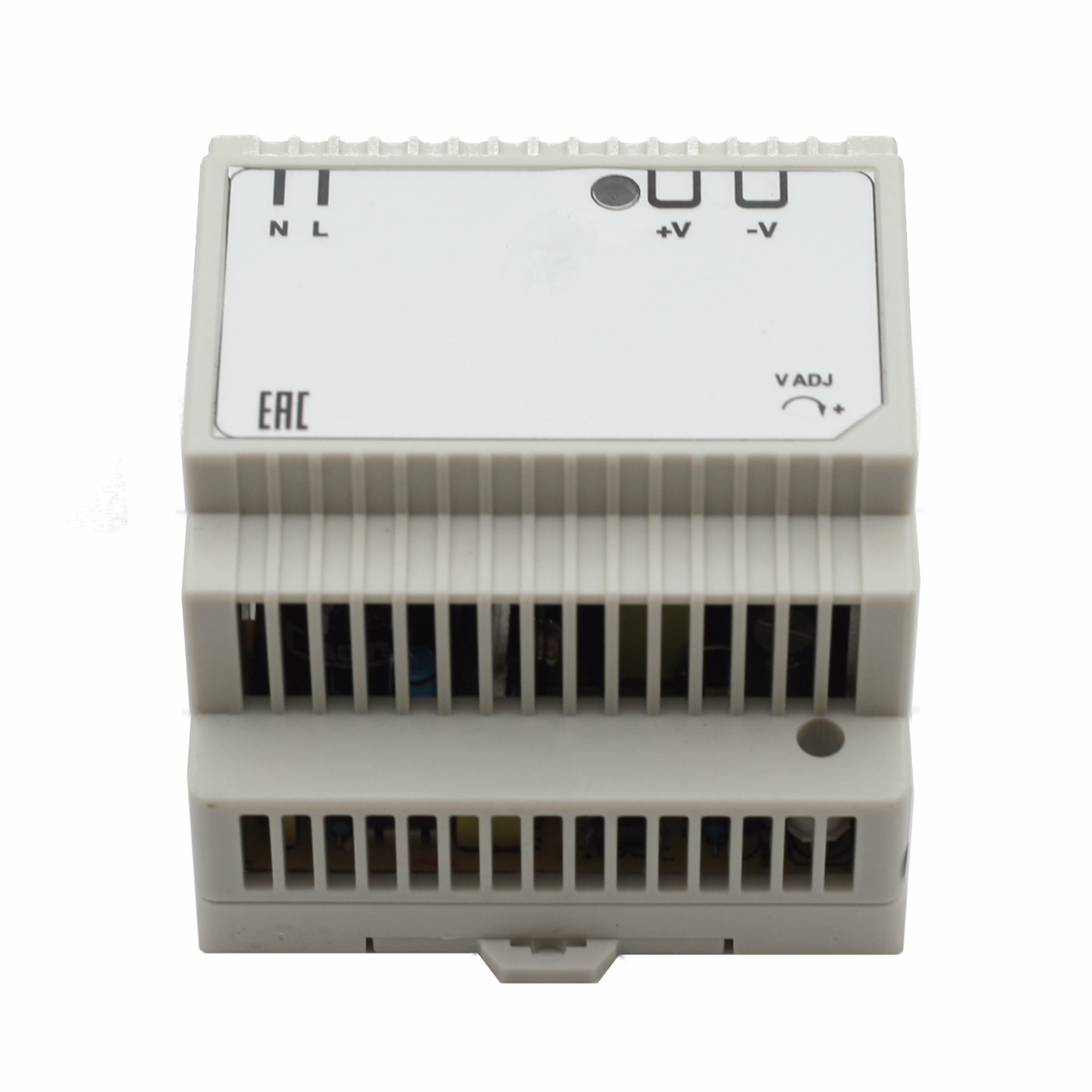 Источник питания INNOCONT. Вход: 220VAC, 0.48А, выход: 30W, 24VDC, 1.5A, -10 +50С, IP20, типы защиты: КЗ, перегрузка, перенапряжение SB-D-30-24