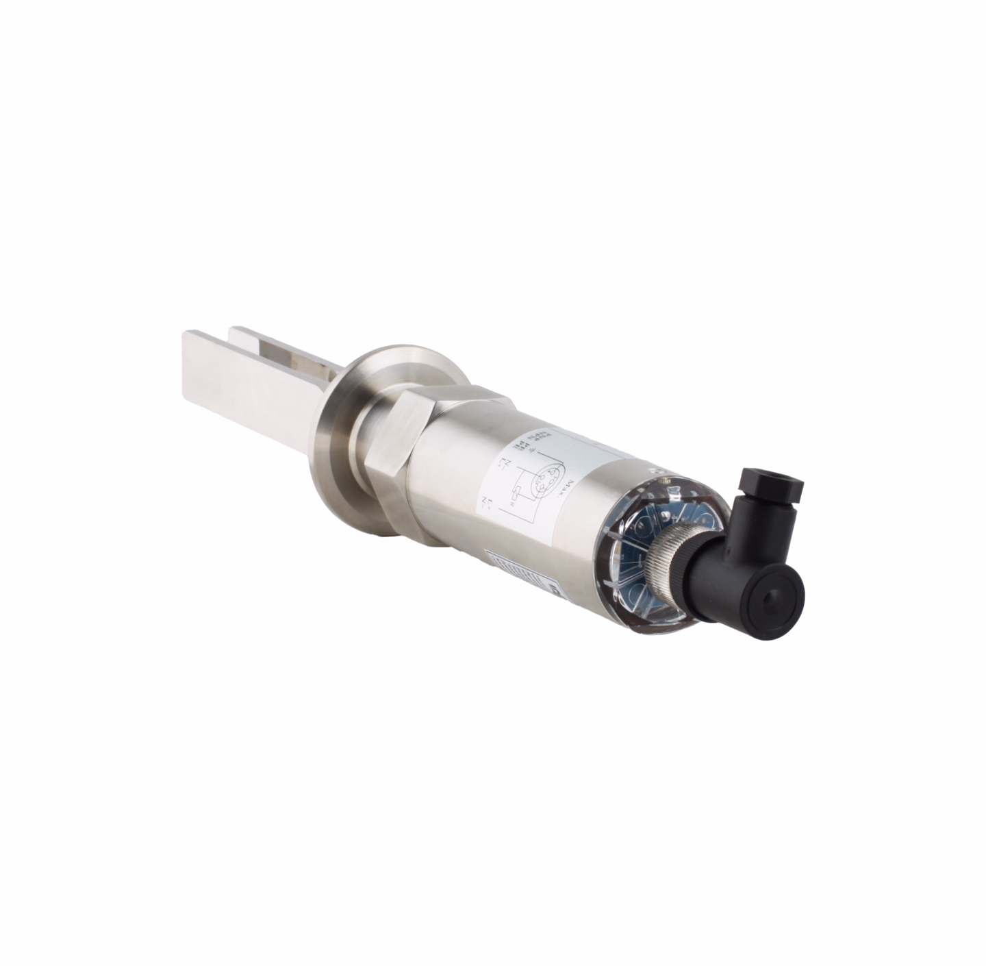 Вибрационный датчик уровня жидкостей INNOLEVEL, -40 +150°С, Pmax=10 bar, 12 - 55 VDC, IP65/67, соединение - Clamp DN40, удлинение 100 мм, нерж. сталь 316L, электрополировка зондов