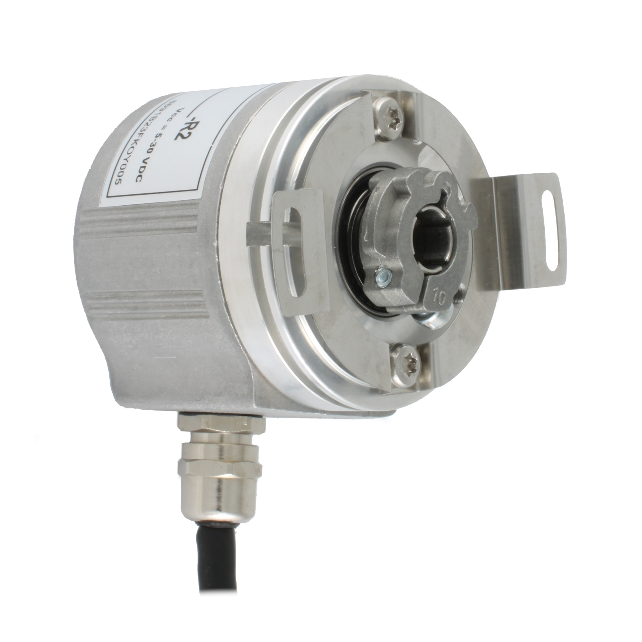 Инкрементальный программируемый энкодер INNOCONT D=58мм, полый вал 10мм, 5…30VDC, выход TTL/HTL с инверсией, IP 54