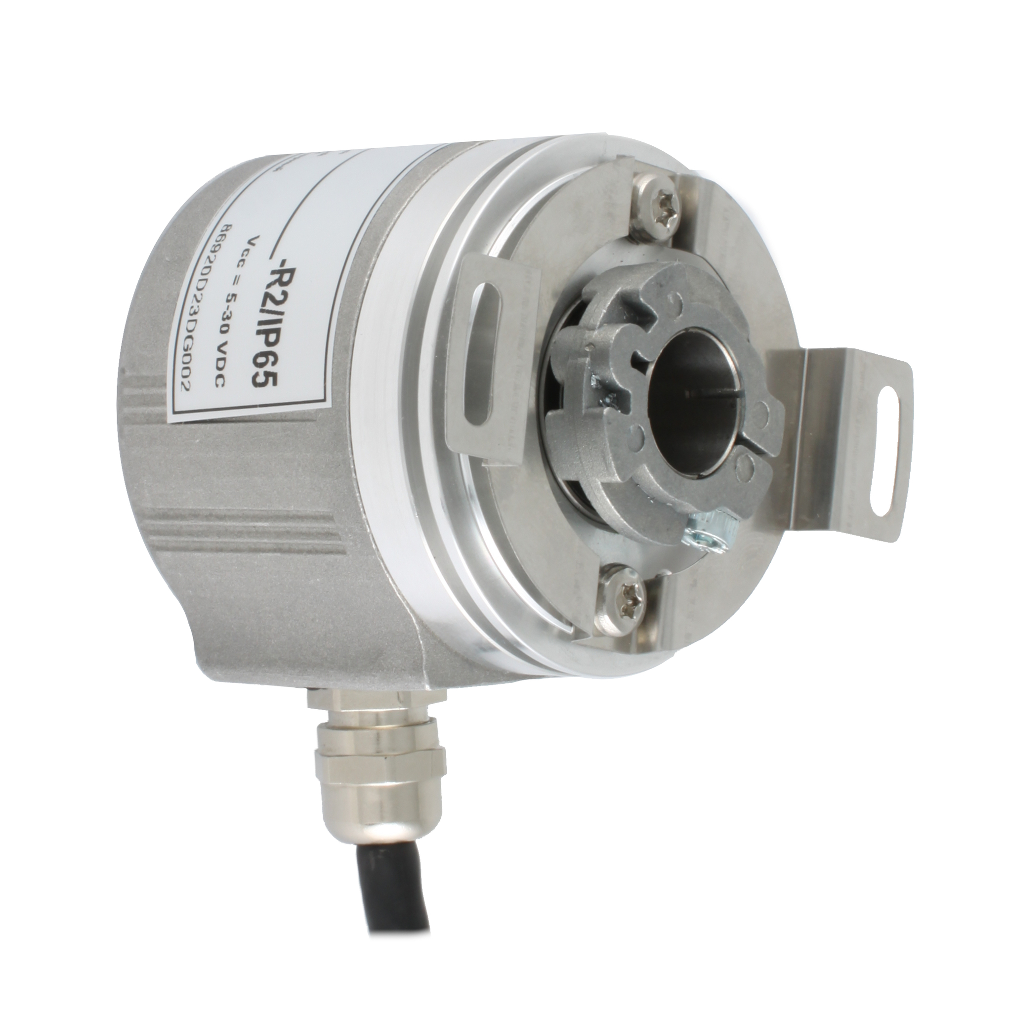 Инкрементальный программируемый энкодер INNOCONT D=58мм, полый вал 15мм, 5…30VDC, выход TTL/HTL с инверсией, IP 54