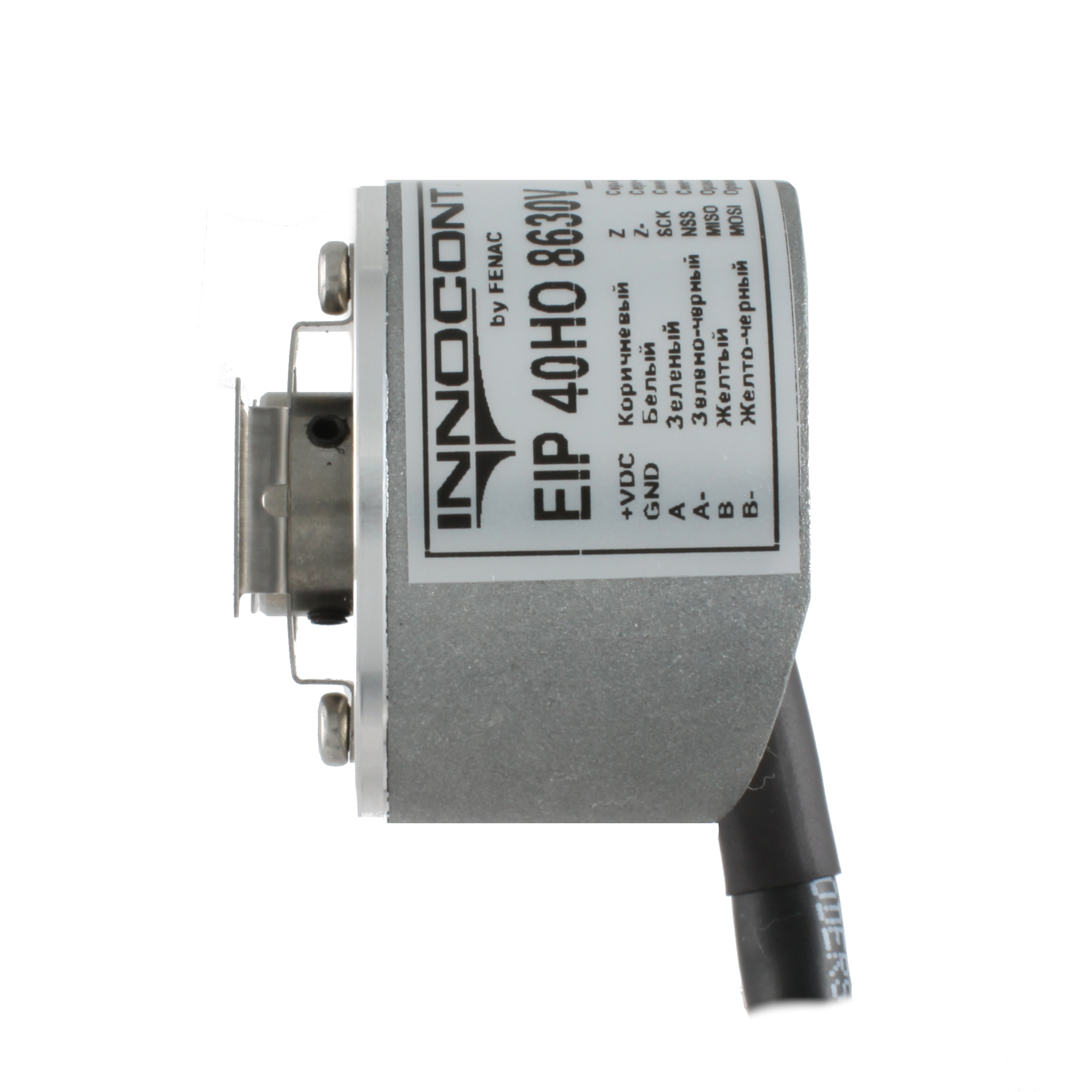 Инкрементальный программируемый энкодер INNOCONT D=40мм, полый вал 8мм, 5…30VDC, выход TTL/HTL, IP54, -20…+85°C, IP 54
