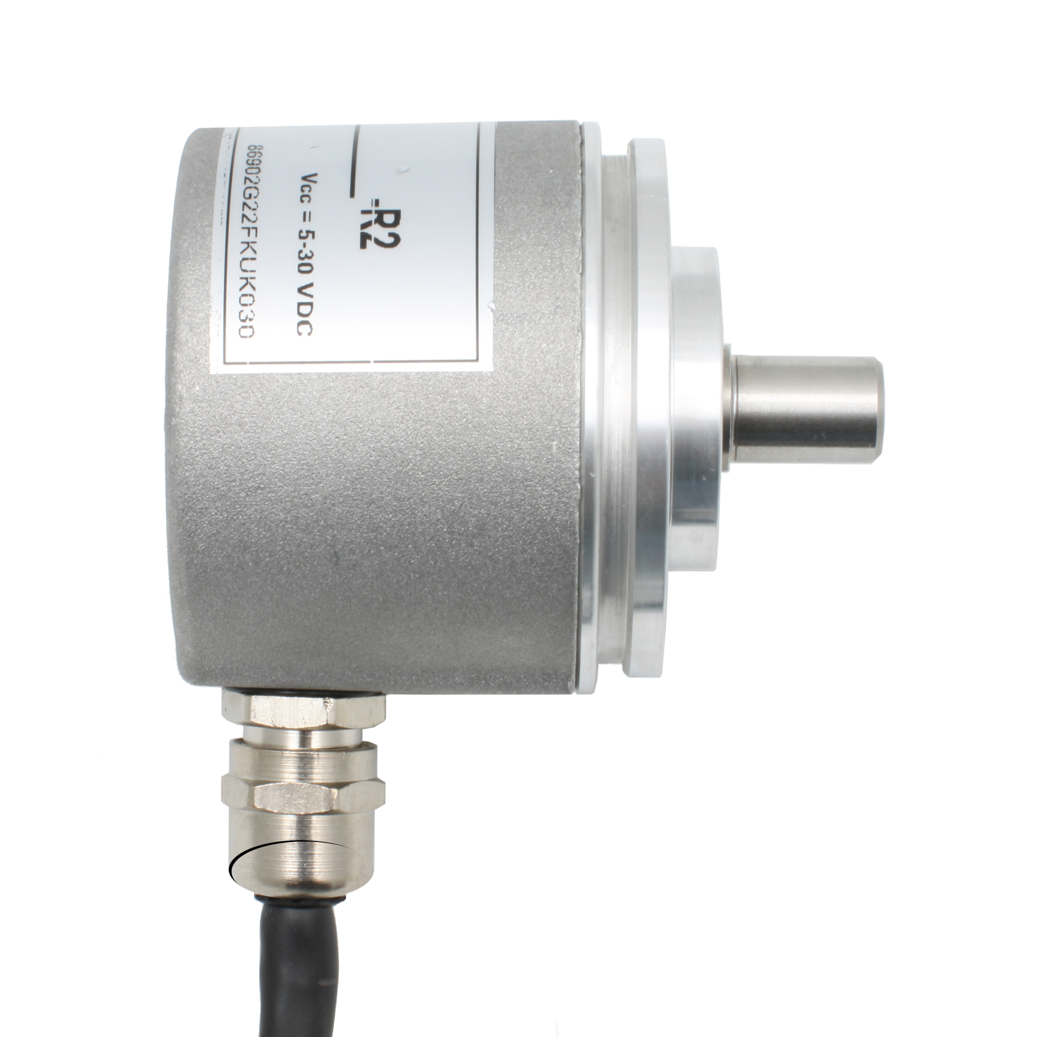 Инкрементальный программируемый энкодер INNOCONT D=50мм, выступающий вал 8мм, 5…30VDC, выход TTL/HTL с инверсией, IP 65