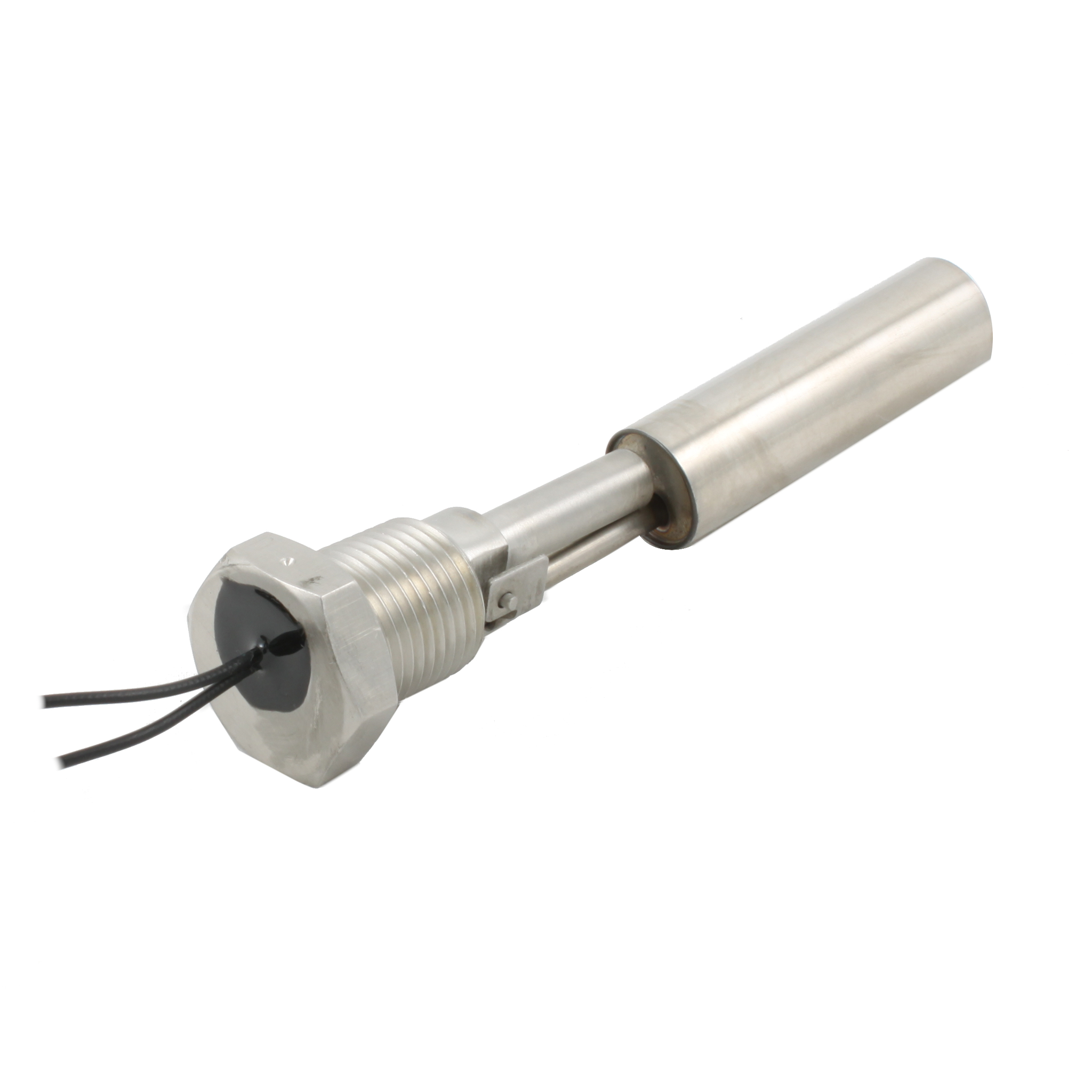 Поплавковый датчик уровня жидкости INNOLEVEL, горизонтальное исполнение, -20 +120 С, соединение- резьба 1/2"NPT нерж. сталь, кабель 500 мм, поплавок - нерж. сталь