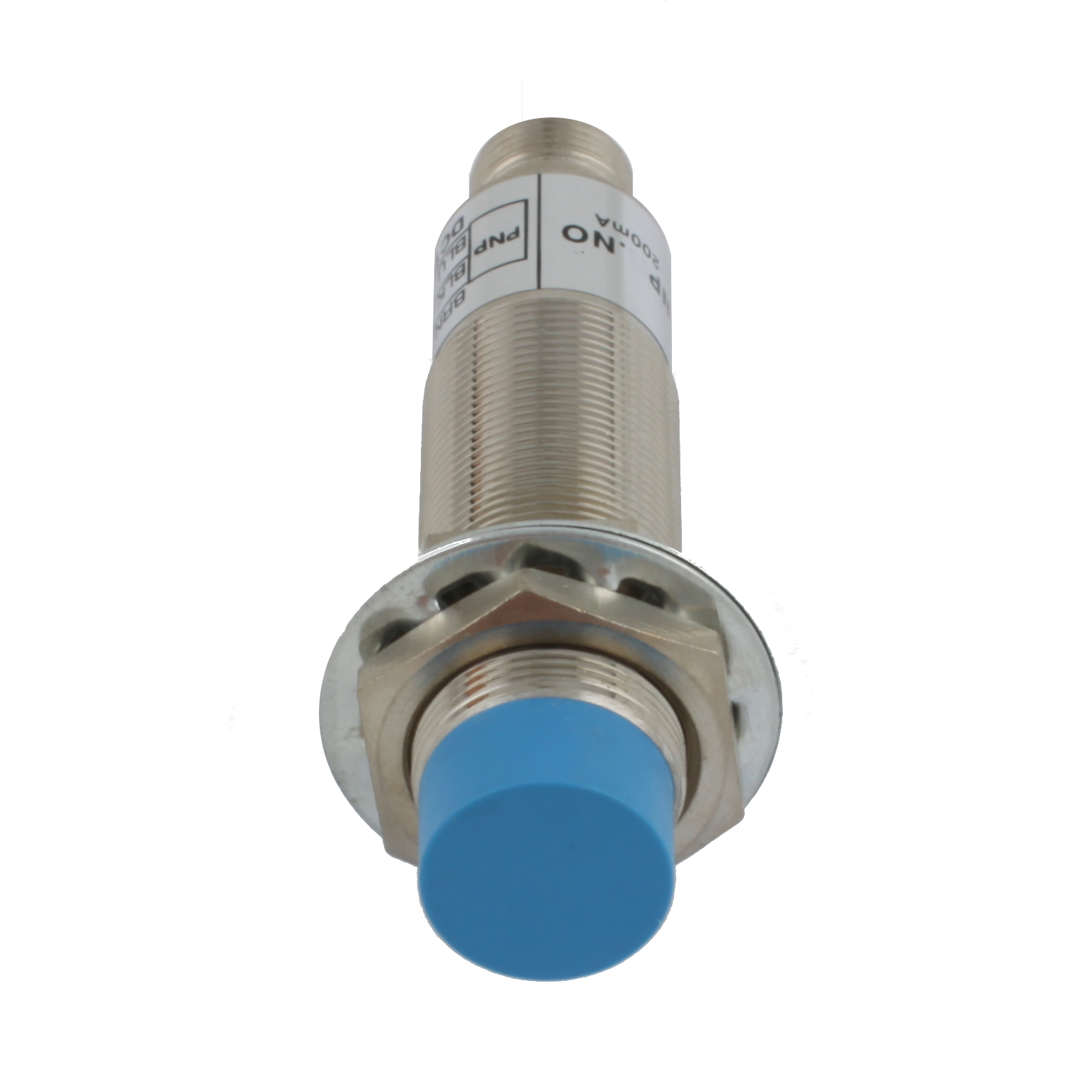 Индуктивный датчик INNOCONT, M18x1, L=73 мм, неэкранированный, зона срабатывания 8 мм, -25 +60 С, 12…24 VDC, IP67, выход: PNP NO, макс. ток 200 мА, разъем M12 SLI-18P8C