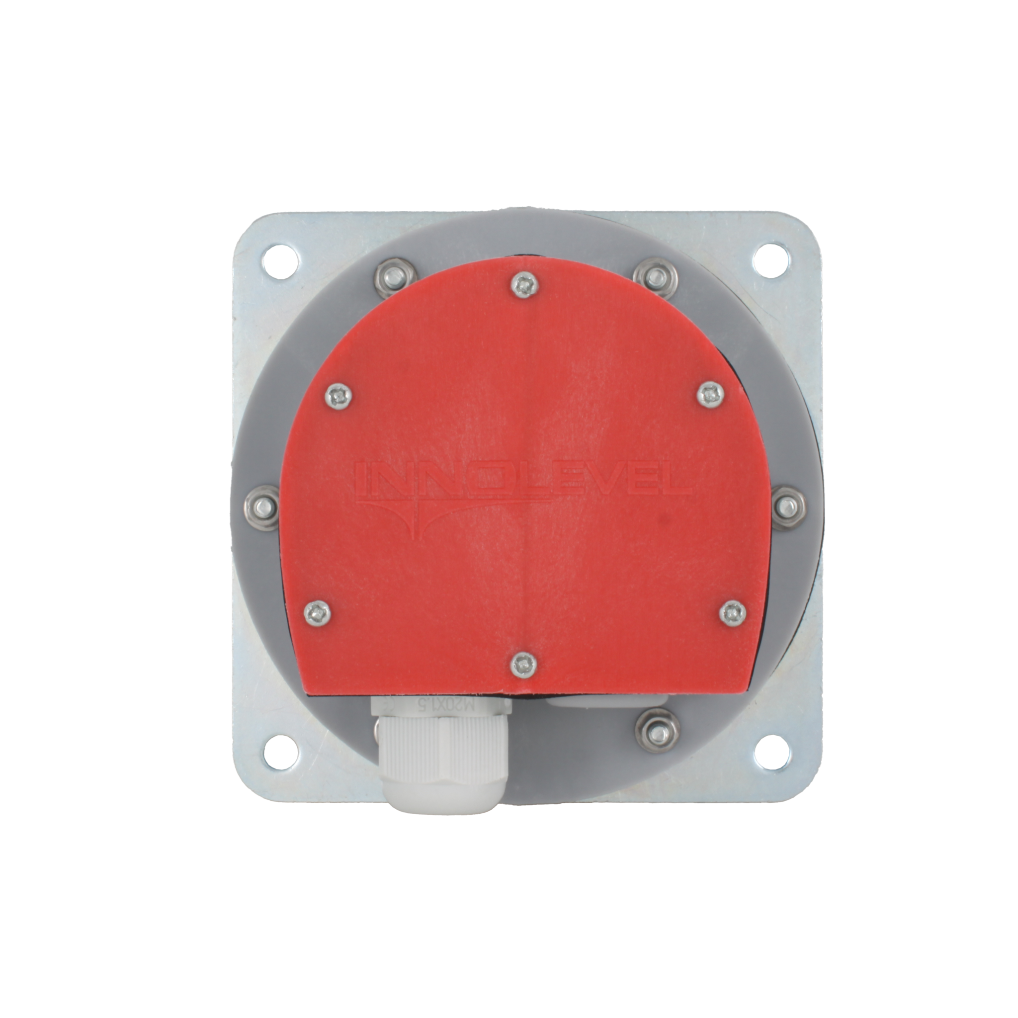 Мембранный датчик подпора для сыпучих материалов INNOLEVEL в пластиковом корпусе (аналог СУМ-1), -40 +80 С, IP54, чувств. от 100 г/л; фланец 114x114 мм, мембрана- NBR, выход- реле SPDT