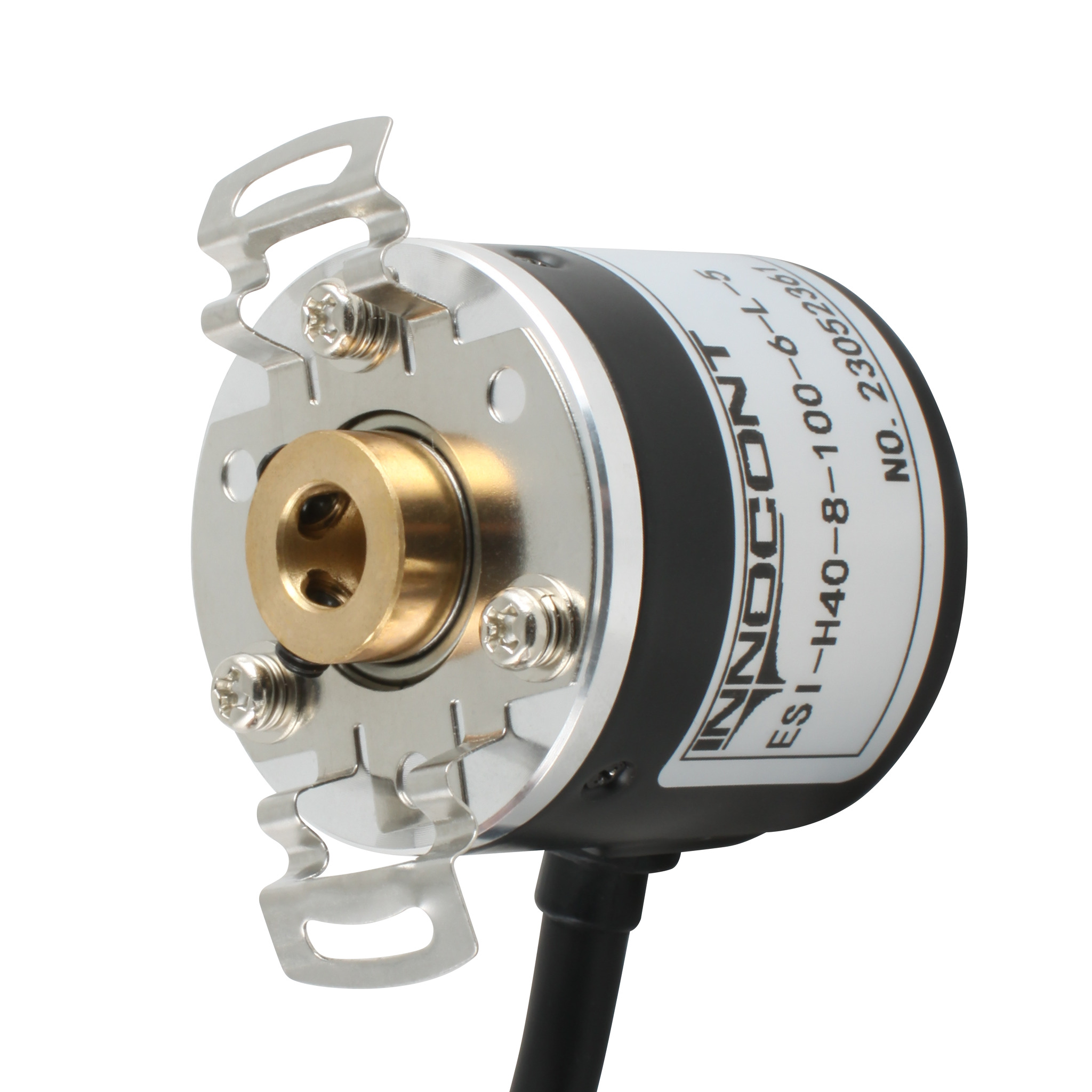 Инкрементальный энкодер INNOCONT D=40мм, полый вал 8мм, 2048 имп/об, 24VDC, выход HTL, IP54, -20…+80°C, радиальный кабель 2м