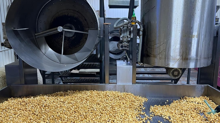 Пример применения мотор-редуктора INNORED на производстве попкорна