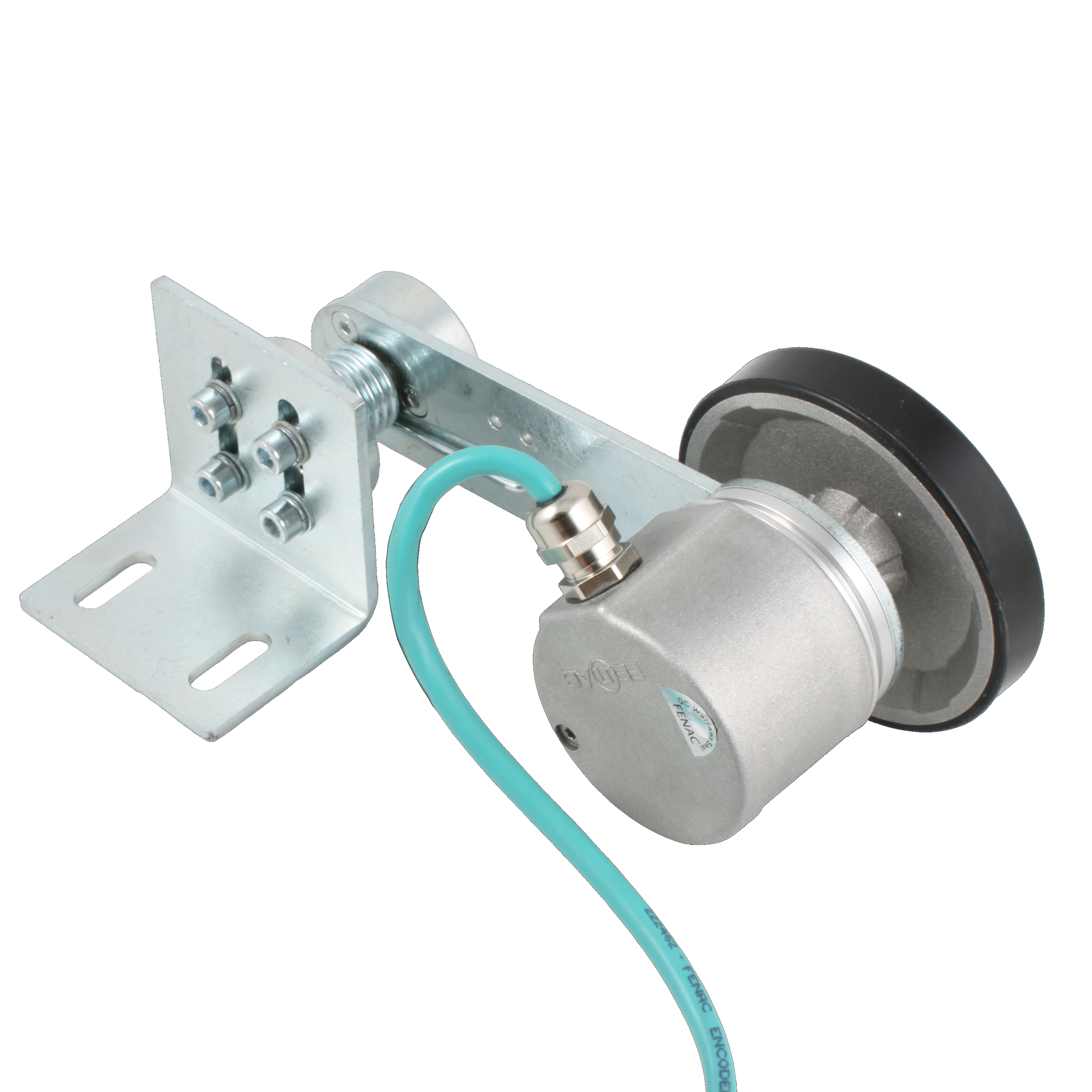 Инкрементальный энкодер INNOCONT D=50мм с мерным колесом L=250мм, онтактная поверхность - резина, профиль гладкий, 1имп/1мм, 5…30VDC, выход HTL, IP64, -20…+85°C, радиальный кабель 2м