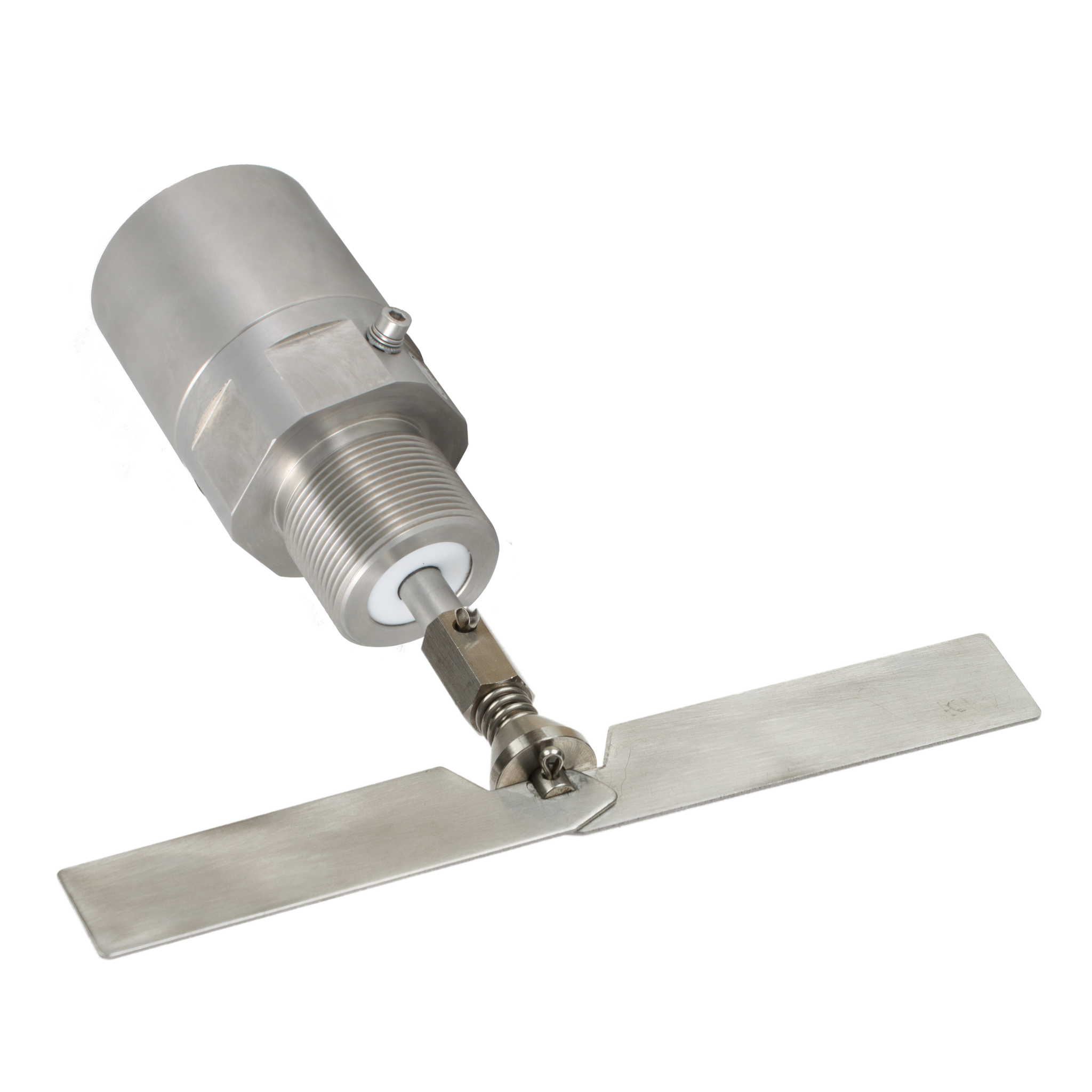 Механический ротационный датчик уровня сыпучих материалов INNOLEVEL в корпусе из нерж. стали, -50 +80 С, Рmax=10 bar, 24 VDC, IP67, виброст. до 29g, лопасть склад. Двустороняя