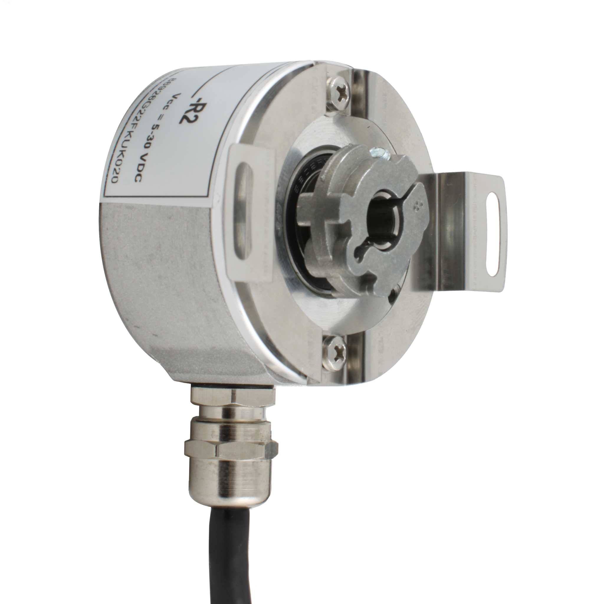 Инкрементальный программируемый энкодер INNOCONT D=50мм, полый вал 8мм, 5…30VDC, выход TTL/HTL с инверсией, IP 54