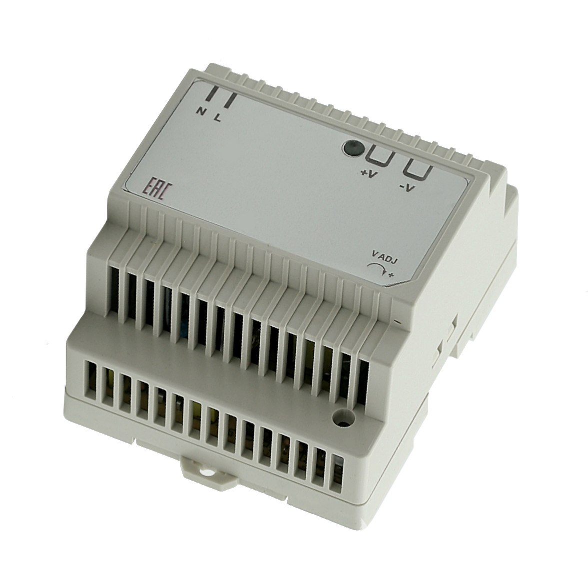 Источник питания INNOCONT. Вход: 220VAC, 0.8А, выход: 60W, 24VDC, 2.5A,-10 +50С, IP20, типы защиты: КЗ, перегрузка, перенапряжение SB-D-60-24