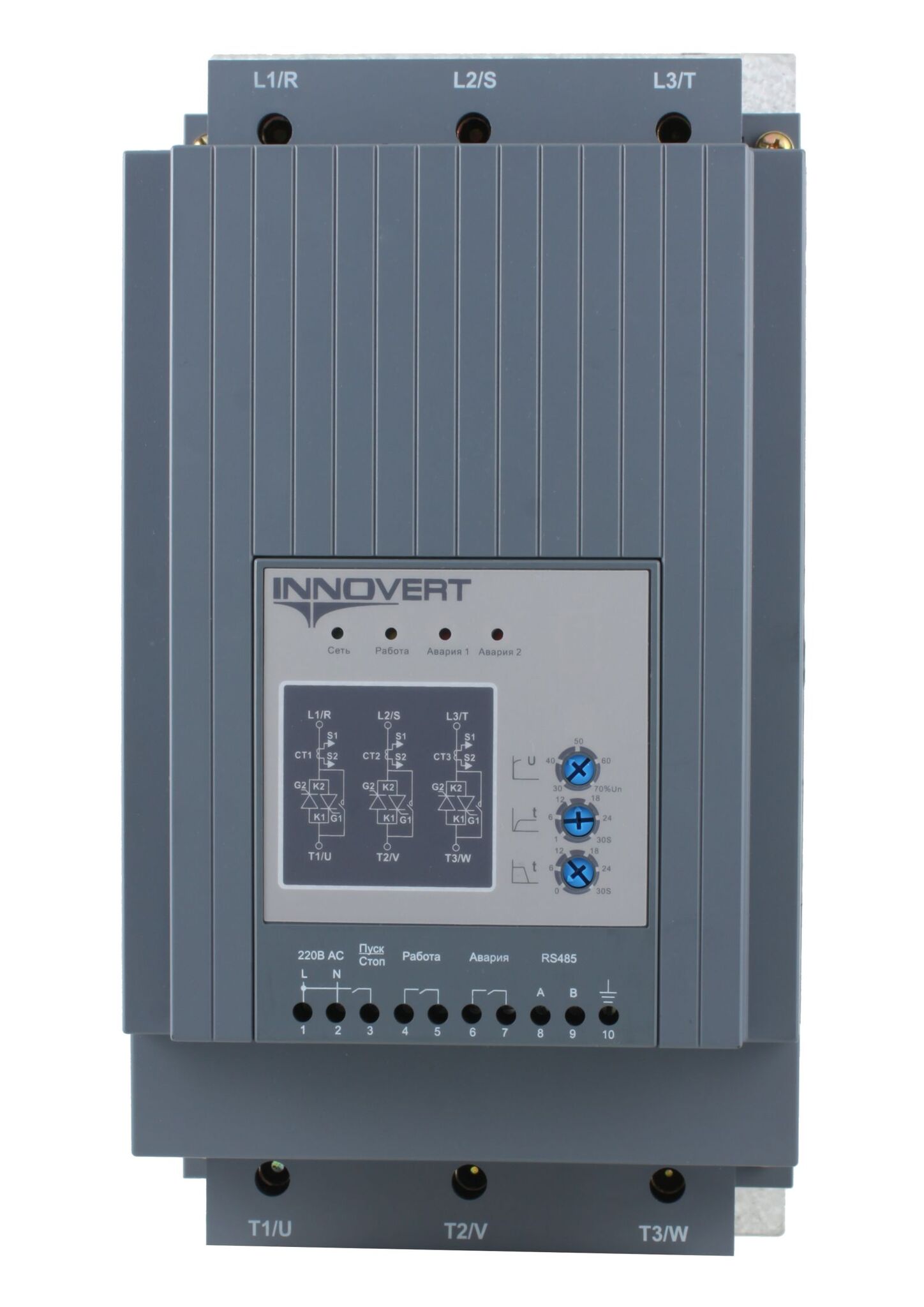 Устройство плавного пуска INNOVERT SSD453A43E, 45кВт, 380В, 90А