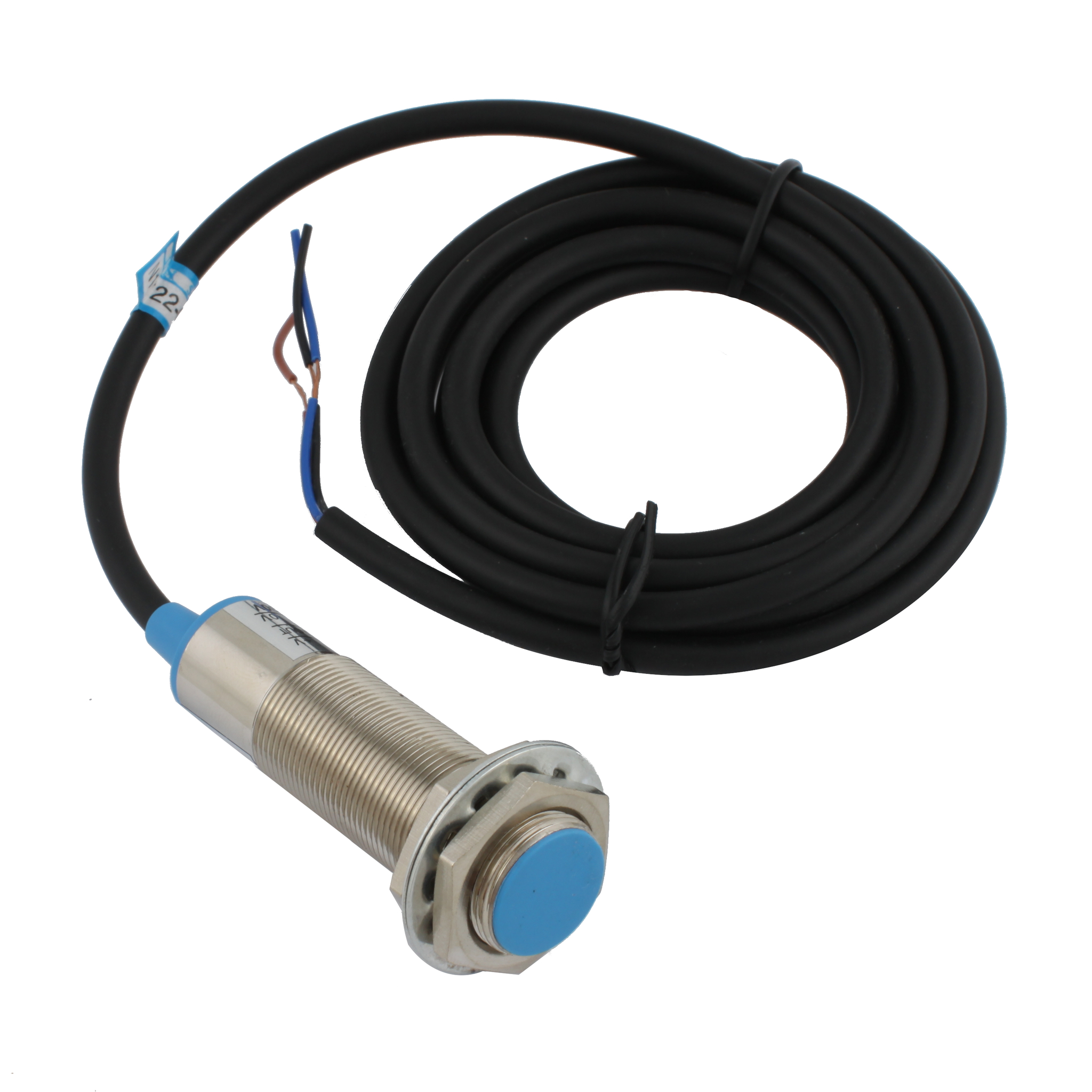 Индуктивный датчик INNOCONT, M18x1, L=73 мм, экранированный, зона срабатывания 5 мм, -25 +60 С, 12…24 VDC, IP65, выход: PNP NO, макс. ток 200 мА, кабель 2 м SL-18P5C