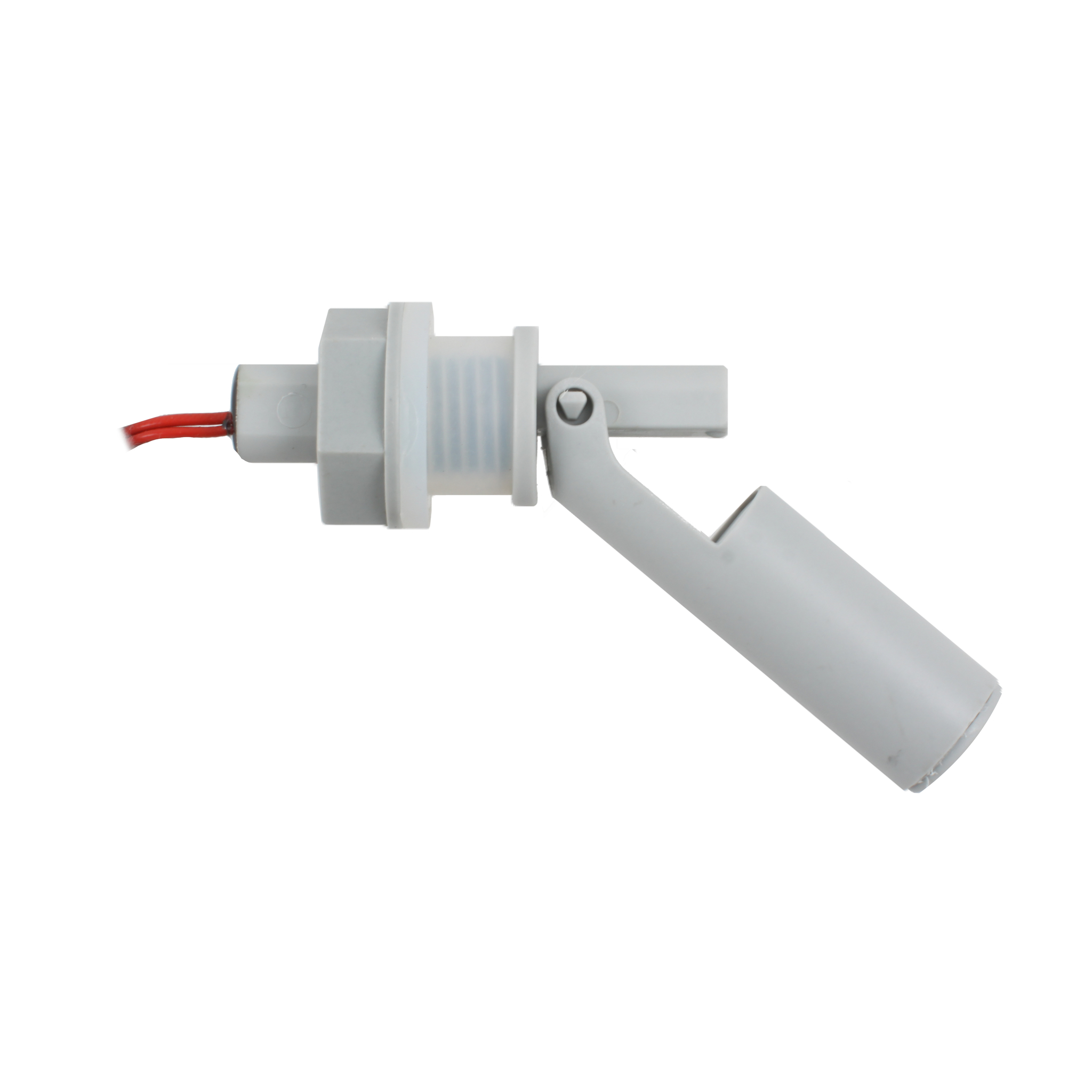 Поплавковый датчик уровня жидкости INNOLEVEL, горизонтальное исполнение, -20 +120 С, соединение- резьба M16 PVDF, кабель 500 мм, поплавок - PVDF