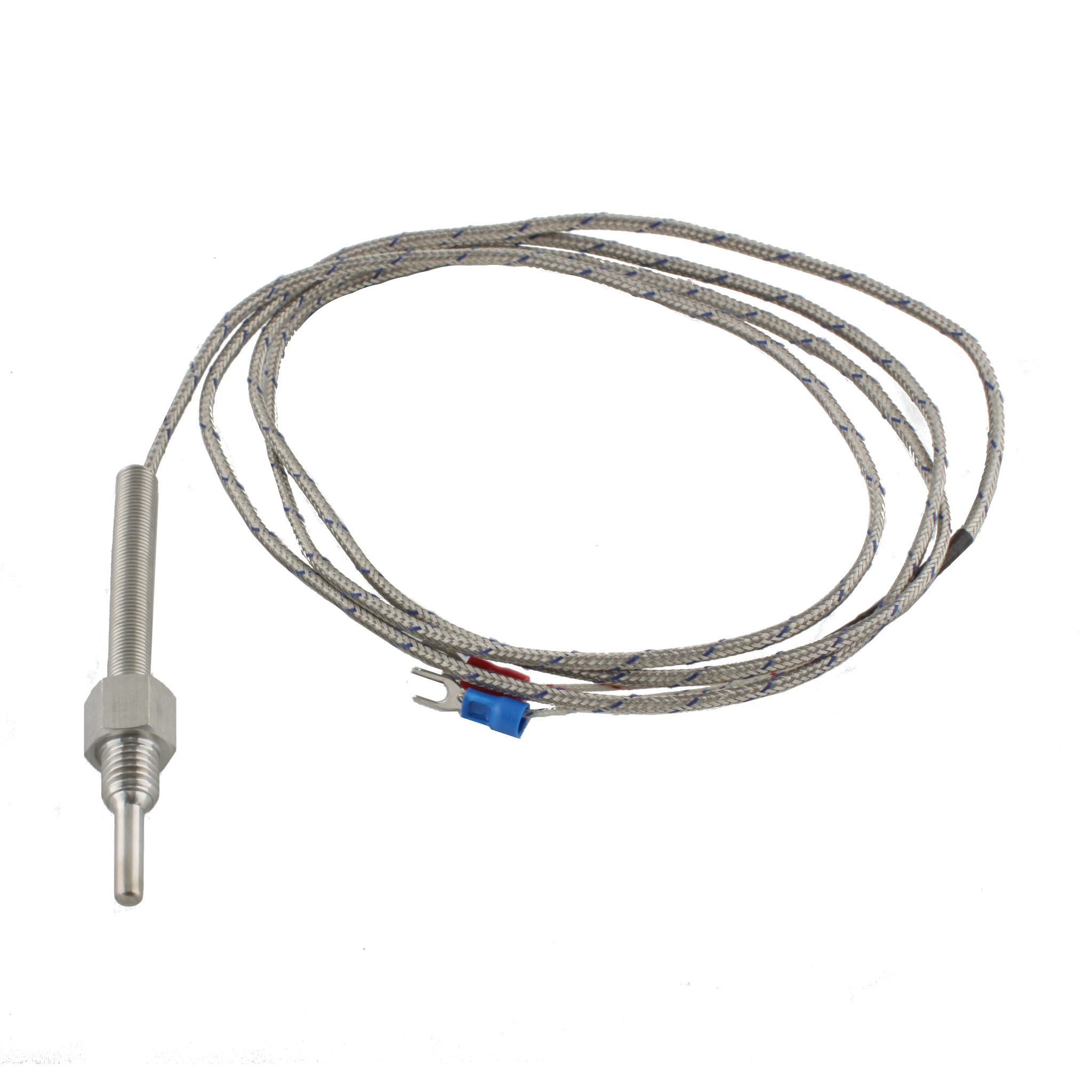Датчик температуры INNOCONT с кабелем, исполнение N, спай CA, раб.часть: диаметр 4,8мм длина 30мм, резьба М10x1,5, длина кабеля 3м TS-W-N-CA-4,8-30-3-M10x1,5
