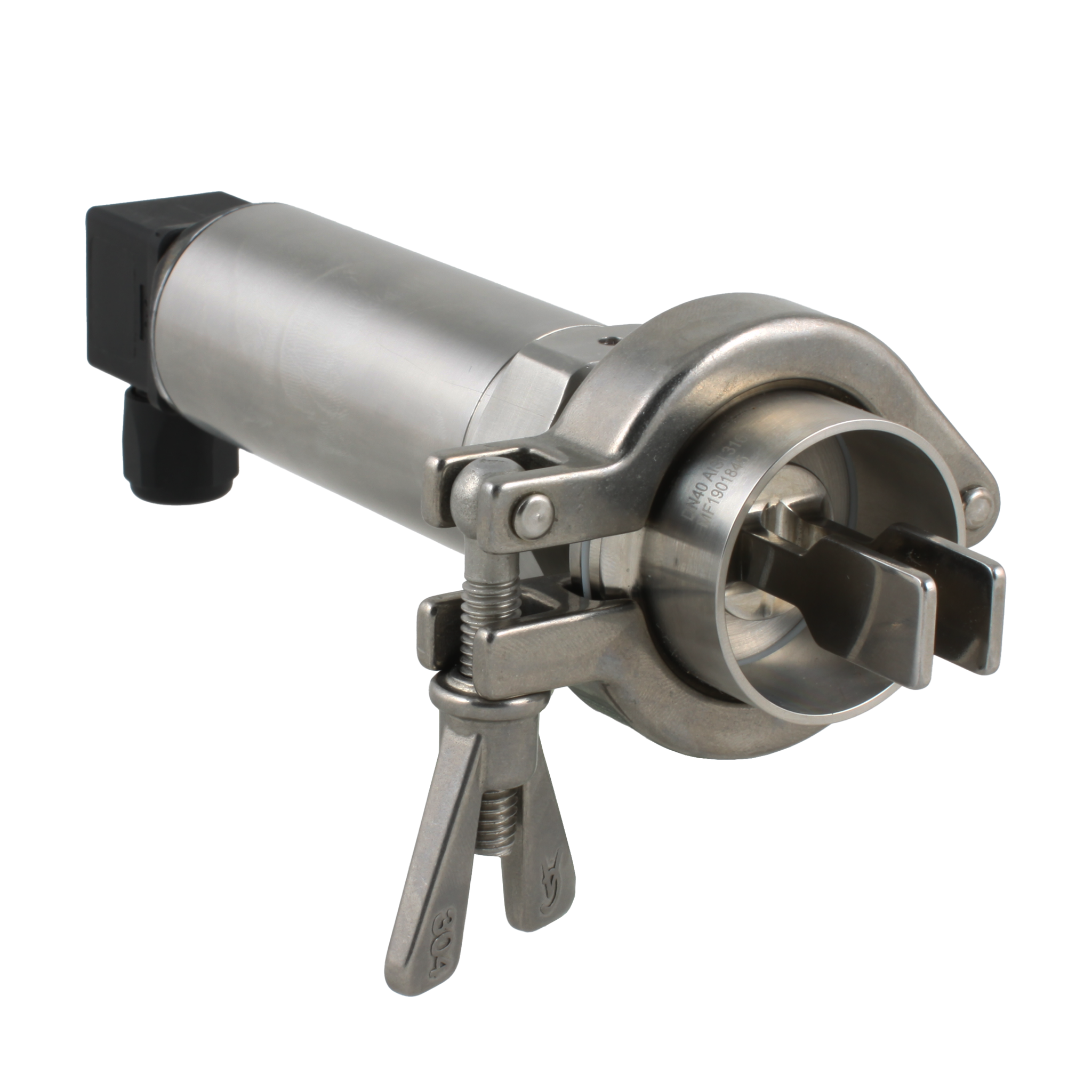 Вибрационный датчик уровня жидкостей INNOLEVEL, -40 +150°С, Pmax=40 bar, 12 - 55 VDC, IP65, соединение - Clamp DN40, удлинение 40 мм, нерж. сталь 316L, электрополировка зондов