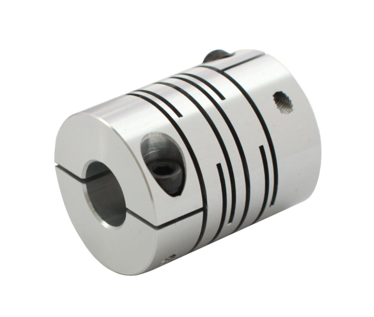 Муфта разрезная INNOCONT d=25 мм, с зажимным кольцом, материал - алюминий, диаметры валов 8*8 мм, номинальный момент 1,8 Нм