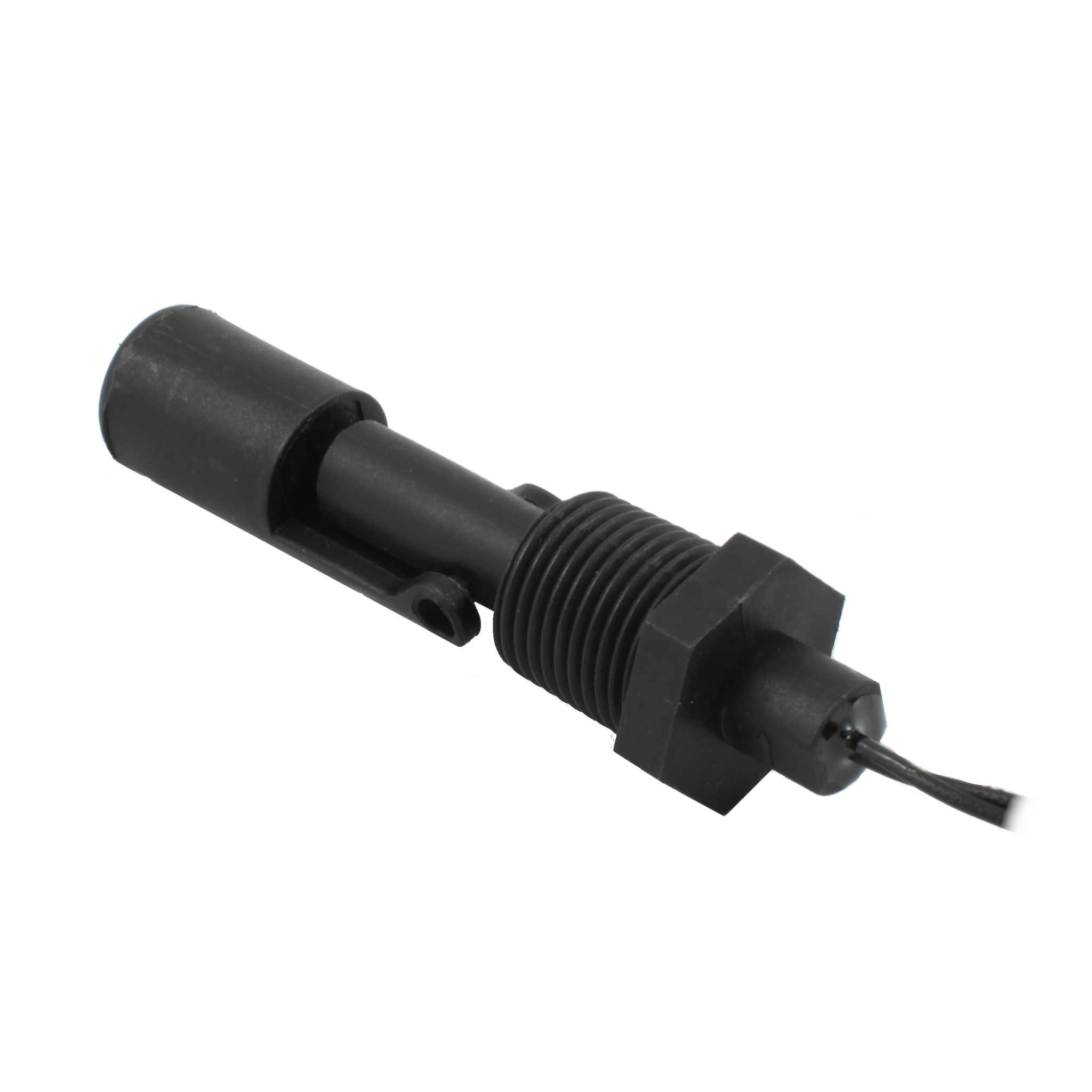 Поплавковый датчик уровня жидкости INNOLEVEL, горизонтальное исполнение, -20 +80 С, соединение- резьба 1/2"NPT полипропилен, кабель 500 мм, поплавок - полипропилен