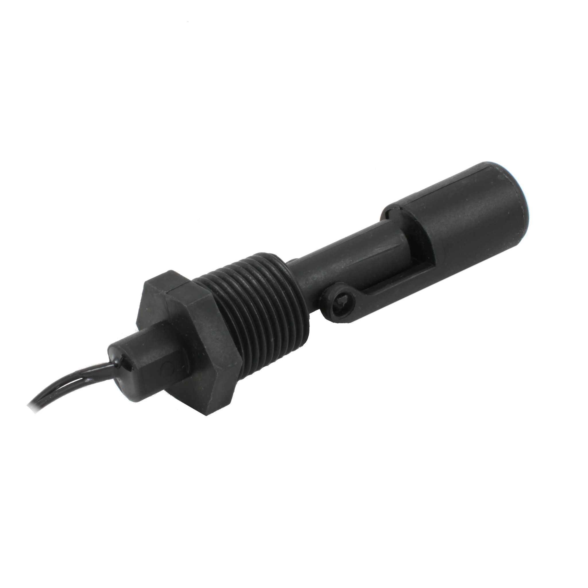 Поплавковый датчик уровня жидкости INNOLEVEL, горизонтальное исполнение, -20 +80 С, соединение- резьба 1/2"NPT полипропилен, кабель 500 мм, поплавок - полипропилен